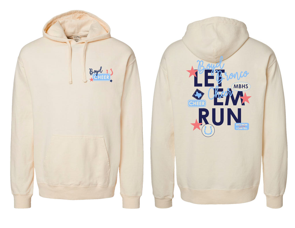Boyd Cheer Comfort Wash Ivory Frocket Parke Inspired Hoodie
