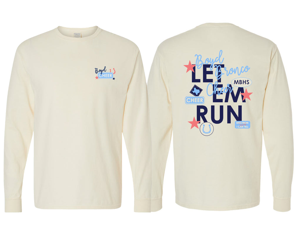 Boyd Cheer Comfort Wash Ivory Frocket Parke Inspired Long Sleeve T-Shirt
