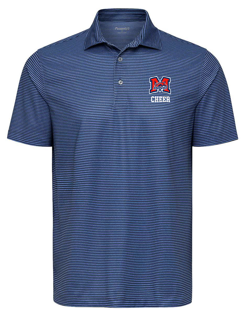 Boyd Cheer Paragon Heather Blue Striped w/ Embroidery LOGO & CHEER