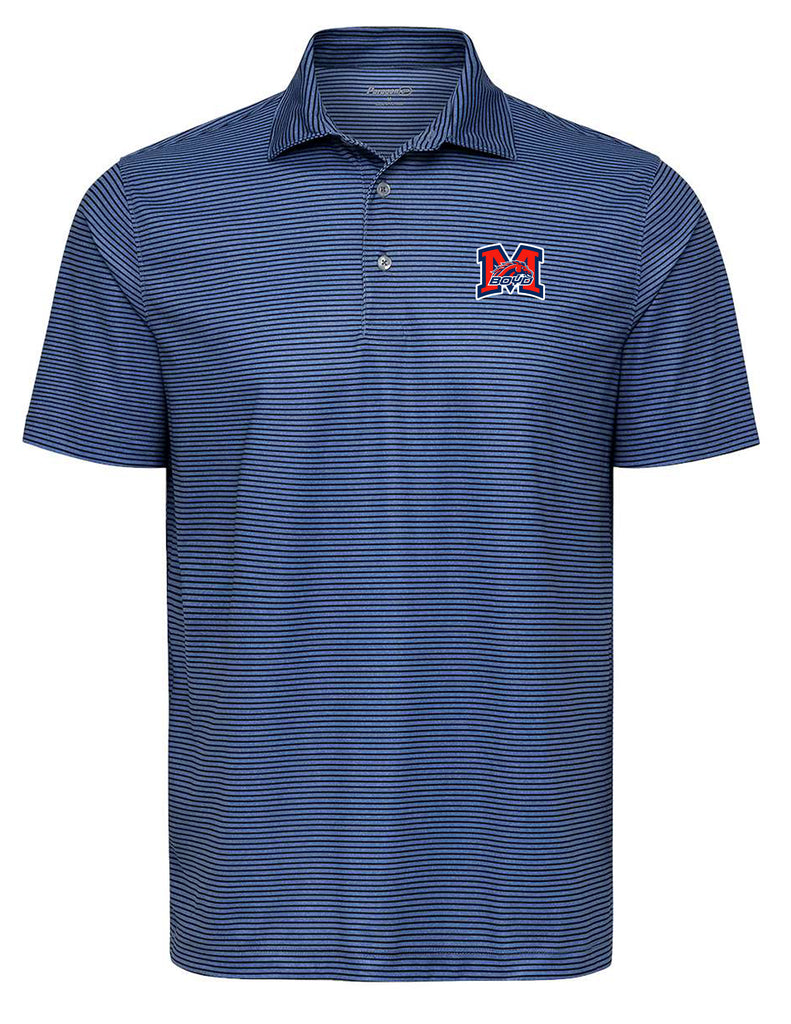 Boyd Cheer Paragon Heather Blue Striped w/ Embroidery LOGO