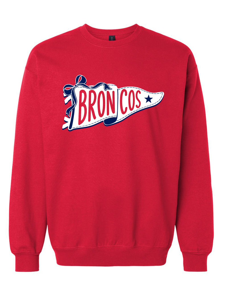 Boyd Cheer Red Pennant Gildan Crewneck Sweatshirt