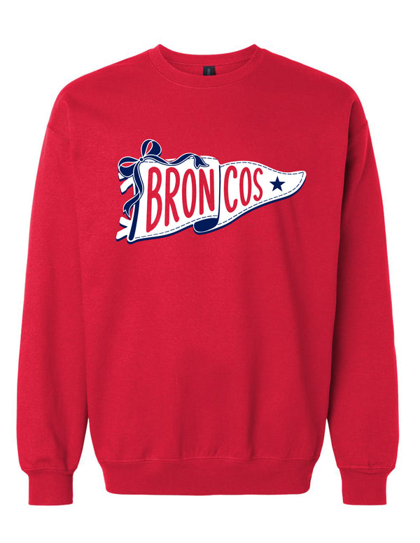 Boyd Cheer Red Pennant Gildan Crewneck Sweatshirt