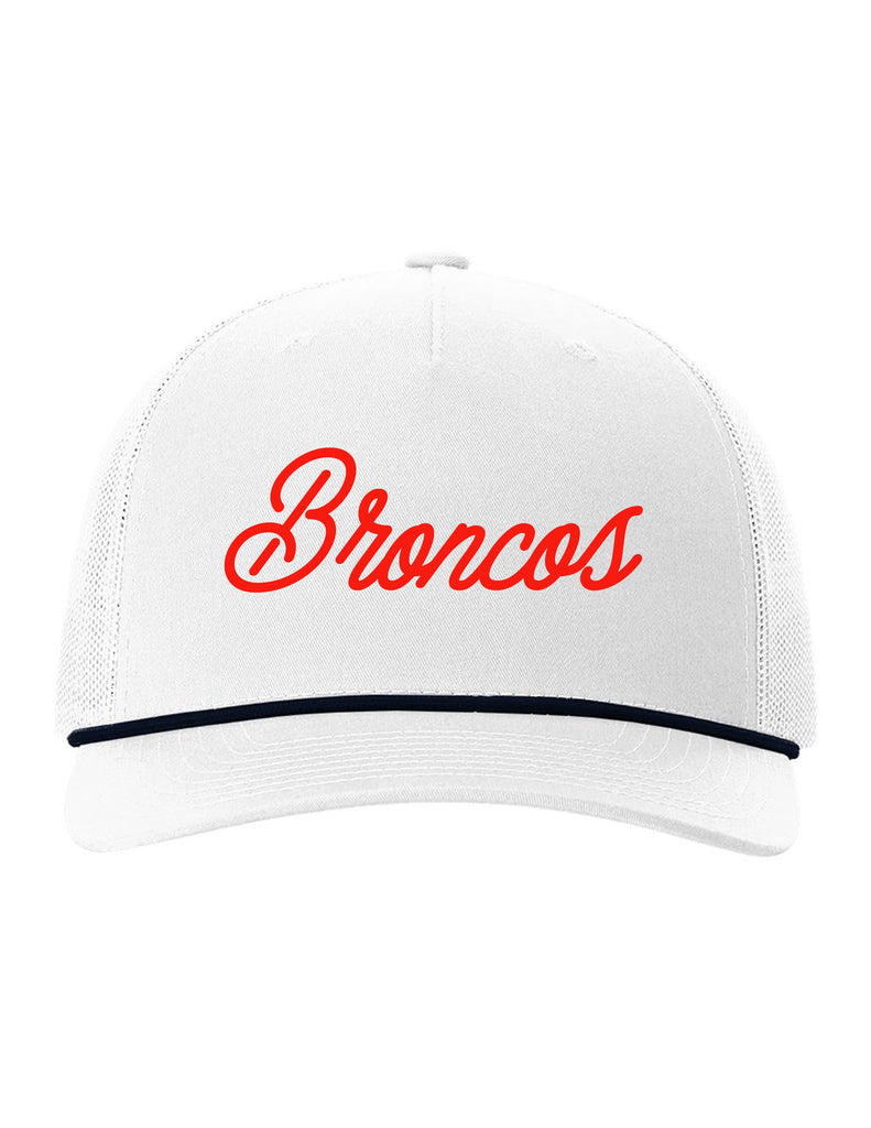 Boyd Cheer Richardson White Rope Script Hat