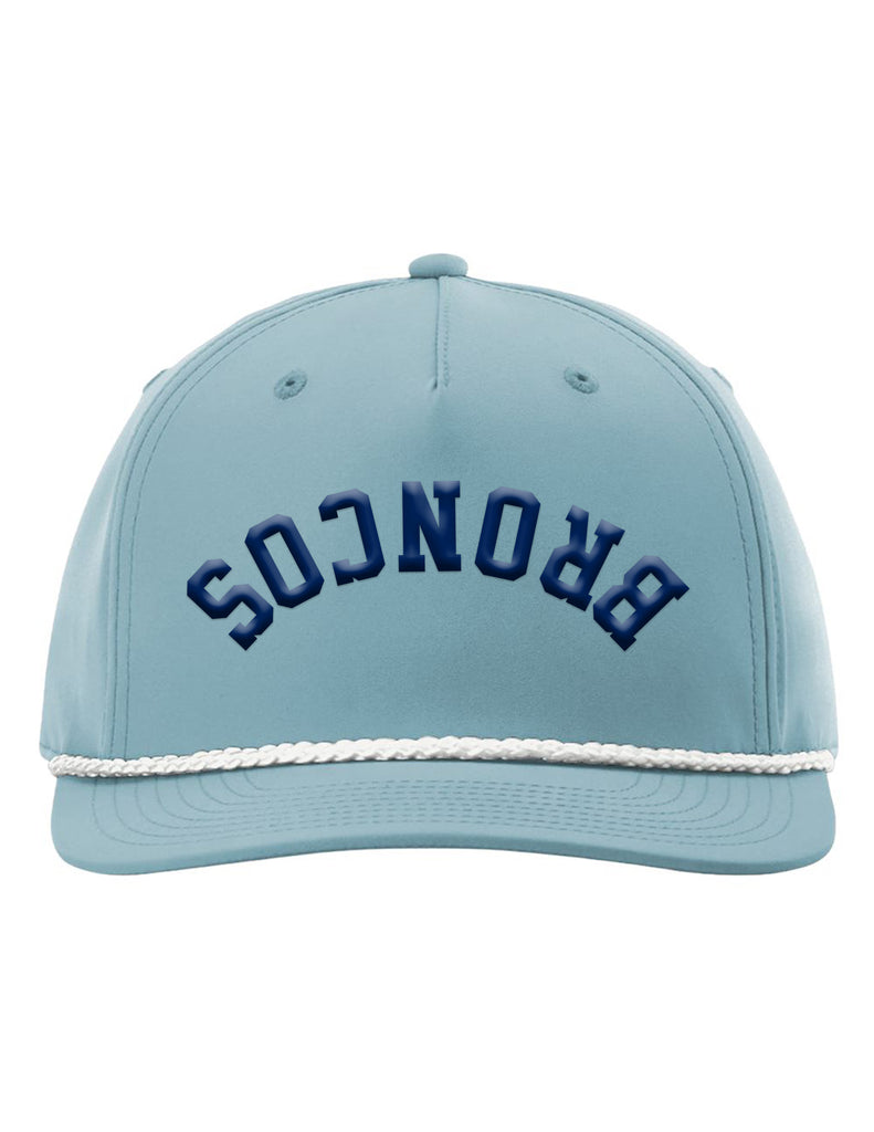 Boyd Cheer Richardson Light Blue Rope Puff Upside Down Broncos Hat