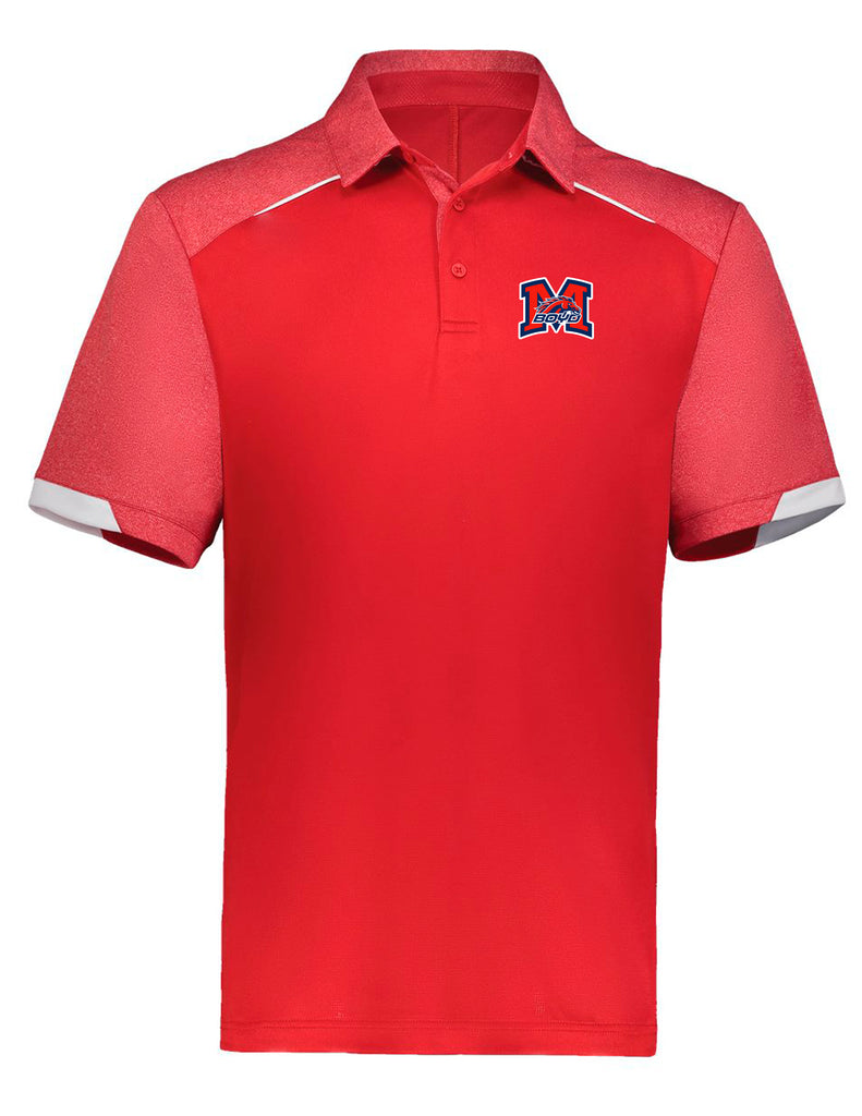 Boyd Cheer Rusell Athletics Polo Red w/ Embroidery LOGO