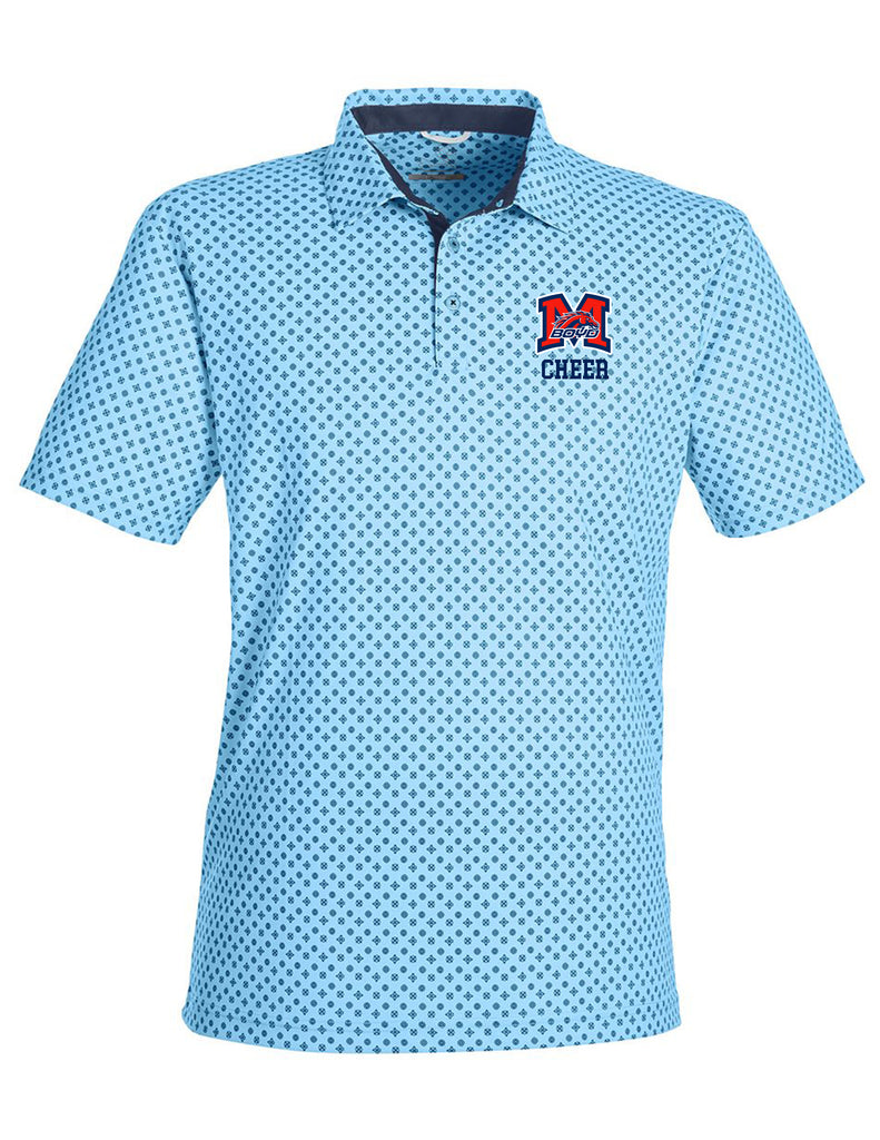 Boyd Cheer Swannies Light Blue Polo w/ Embroidery LOGO & CHEER