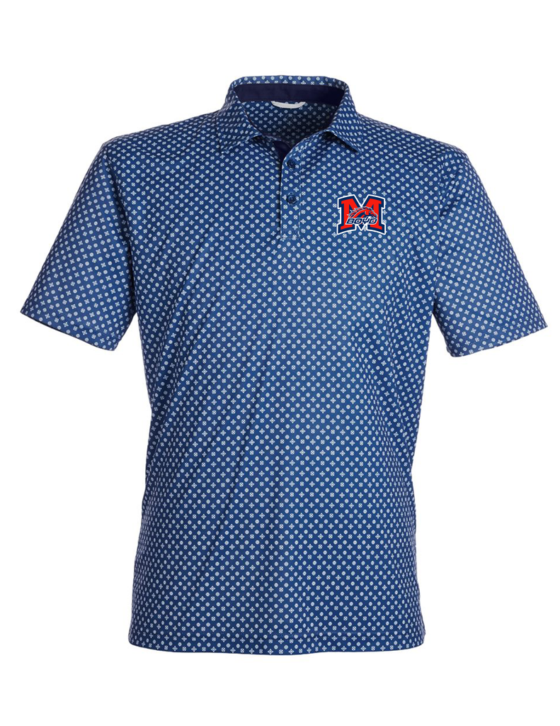 Boyd Cheer Swannies Navy Polo w/ Embroidery LOGO
