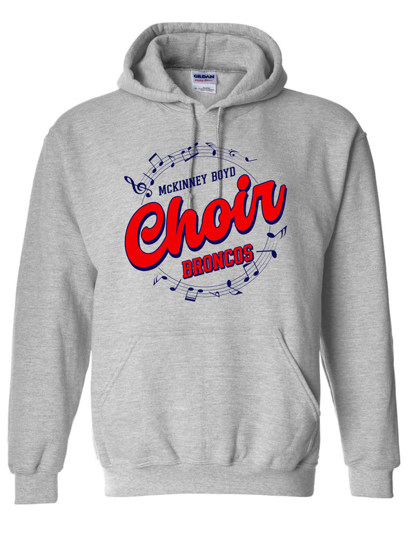 Boyd Choir Sports Gray Choir Circle Design Hoodie