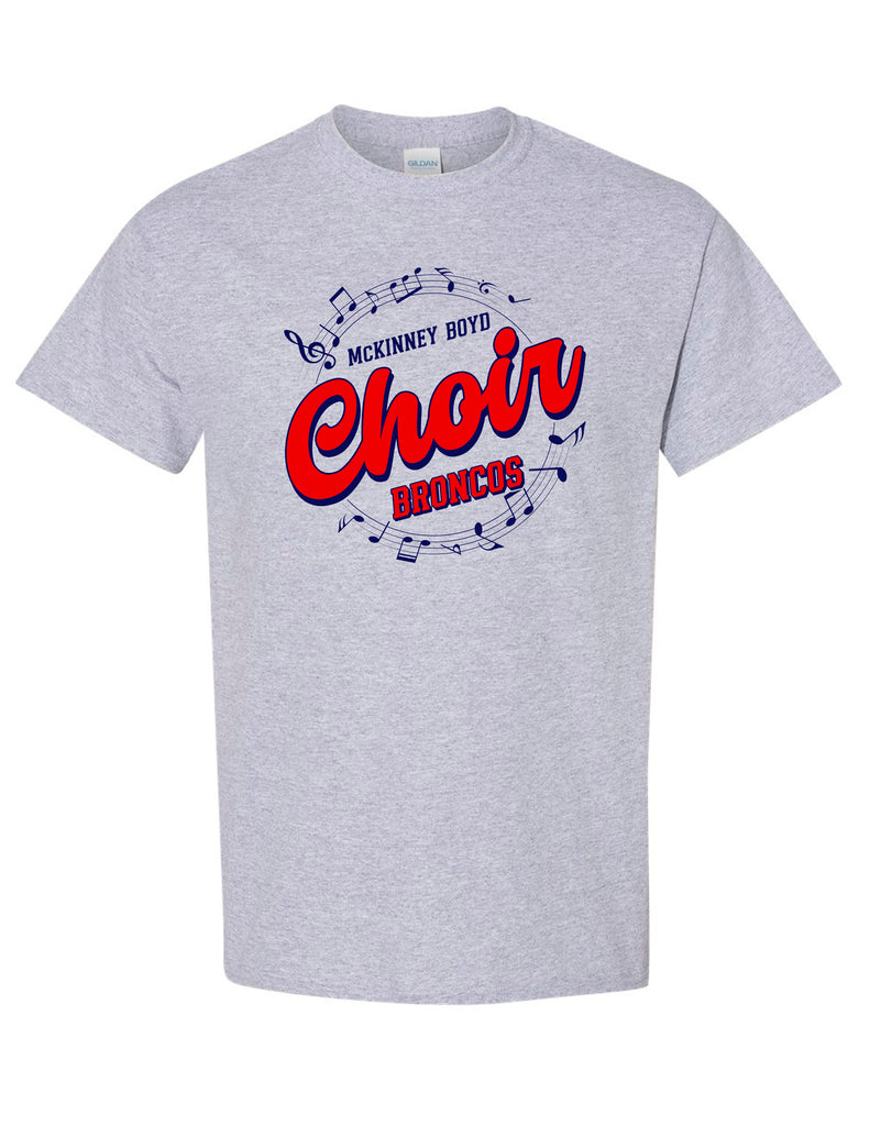 Boyd Choir Sports Gray Choir Circle Design SS Tee