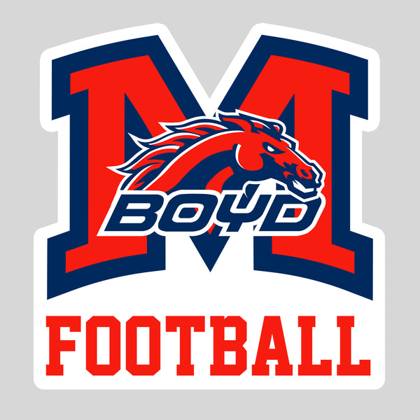 Boyd Football Car Decal
