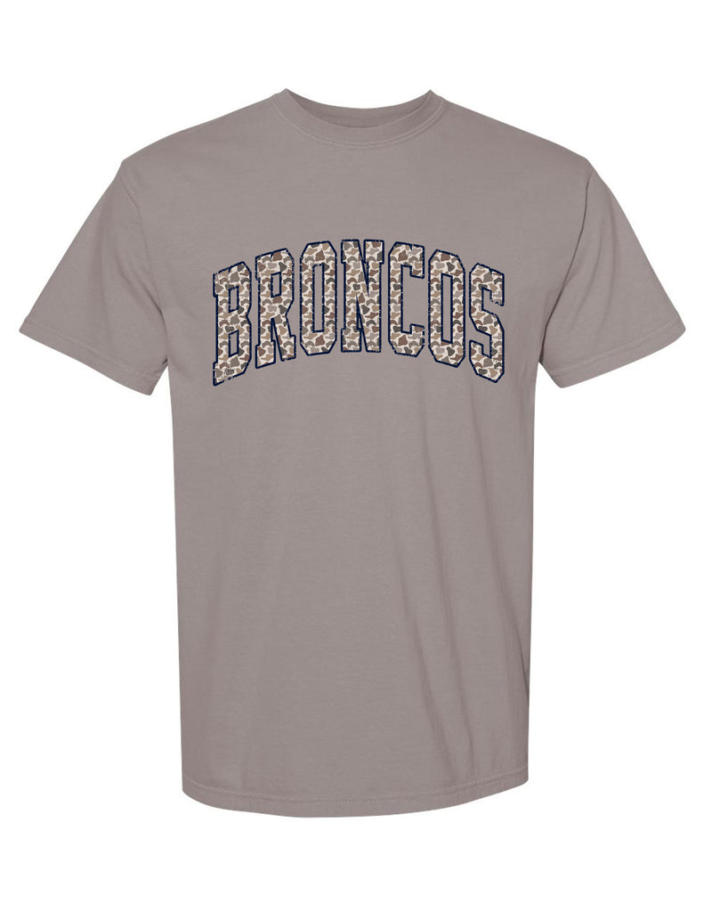 Boyd Football Comfort Color Short Sleeve T-shirt Gray Camo
