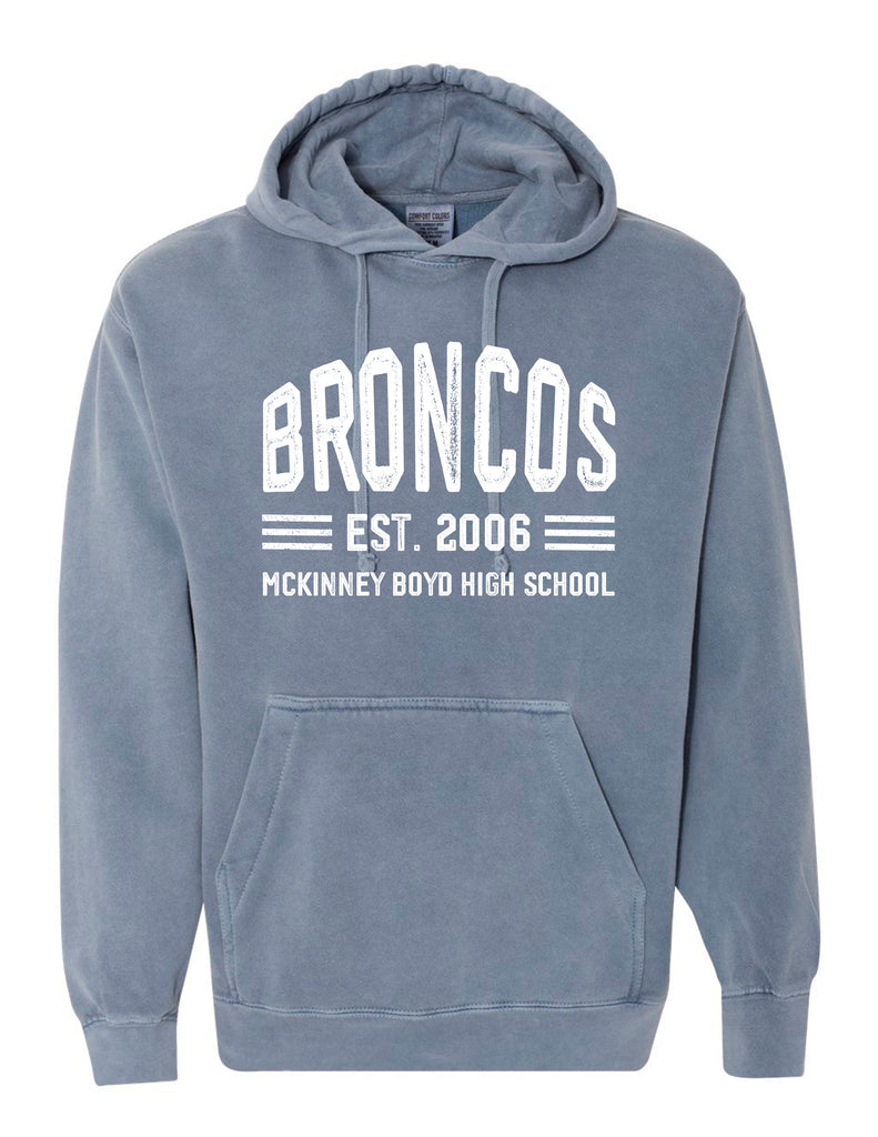 Boyd Football Comfort Color Hoodie Blue Jean