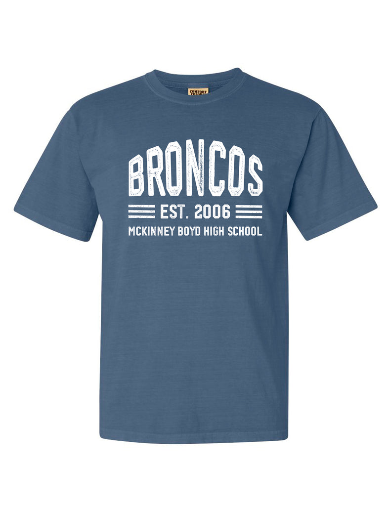 Boyd Football Comfort Color Short Sleeve T-Shirt Blue Jean