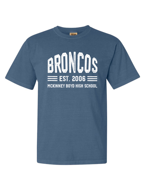 Boyd Football Comfort Color Short Sleeve T-Shirt Blue Jean