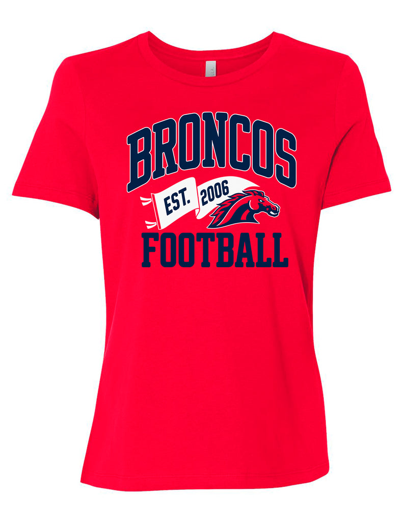 Boyd Football Bella Canvas YOUTH Short Sleeve Red Pennant