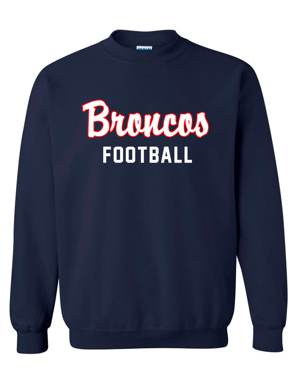 Boyd Football Gildan Crewneck Sweatshirt Navy Script