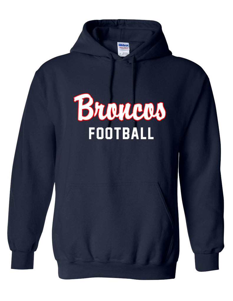Boyd Football Gildan Hoodie Navy Script