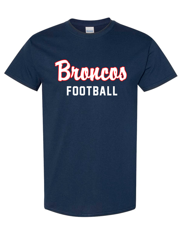 Boyd Football Gildan Short Sleeve T-Shirt Navy Script
