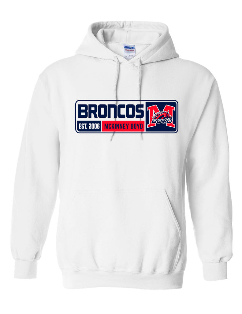 Boyd Football Gildan Hoodie White Simple