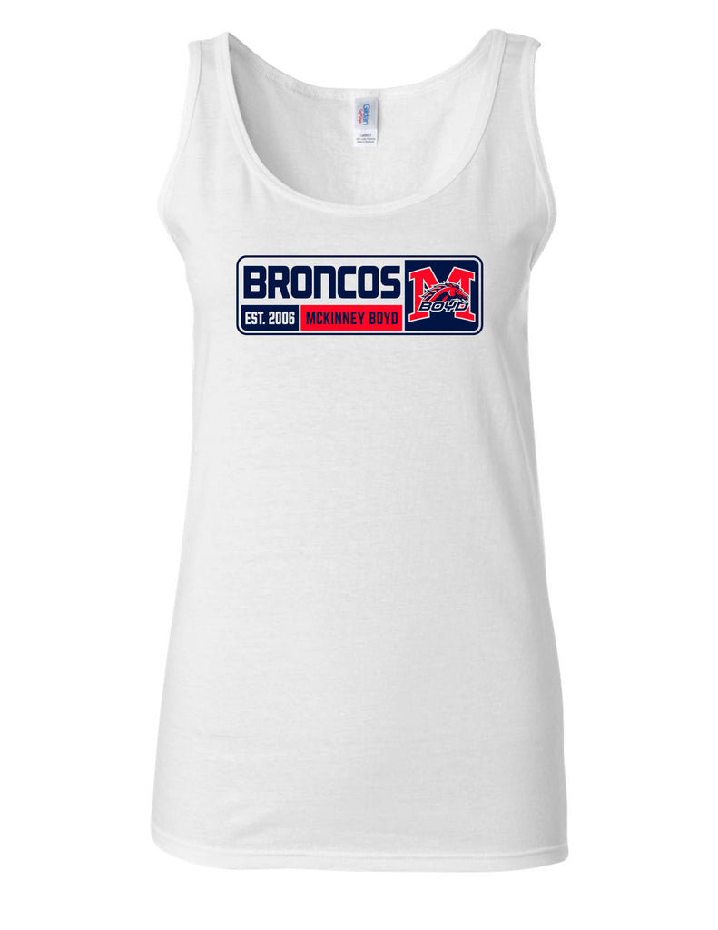 Boyd Football Gildan Tank White Simple