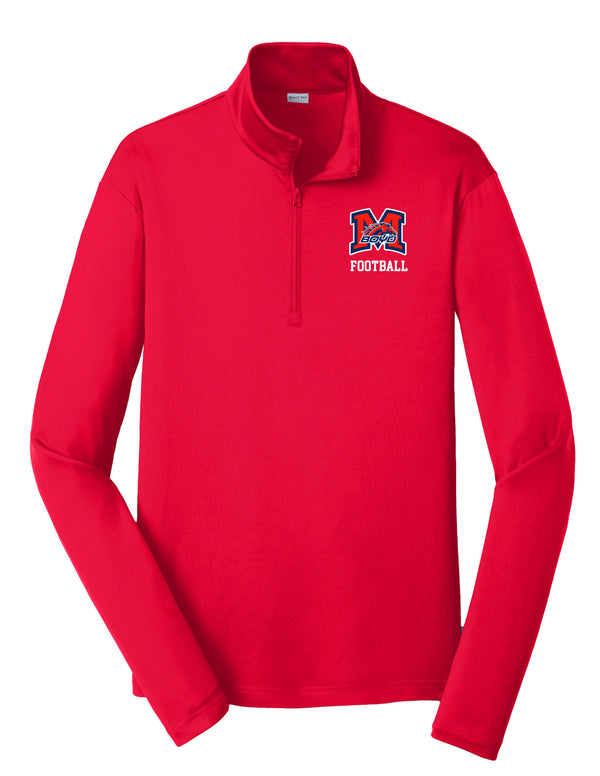 Boyd Football Sports Tek Unisex Qtr Zip Red