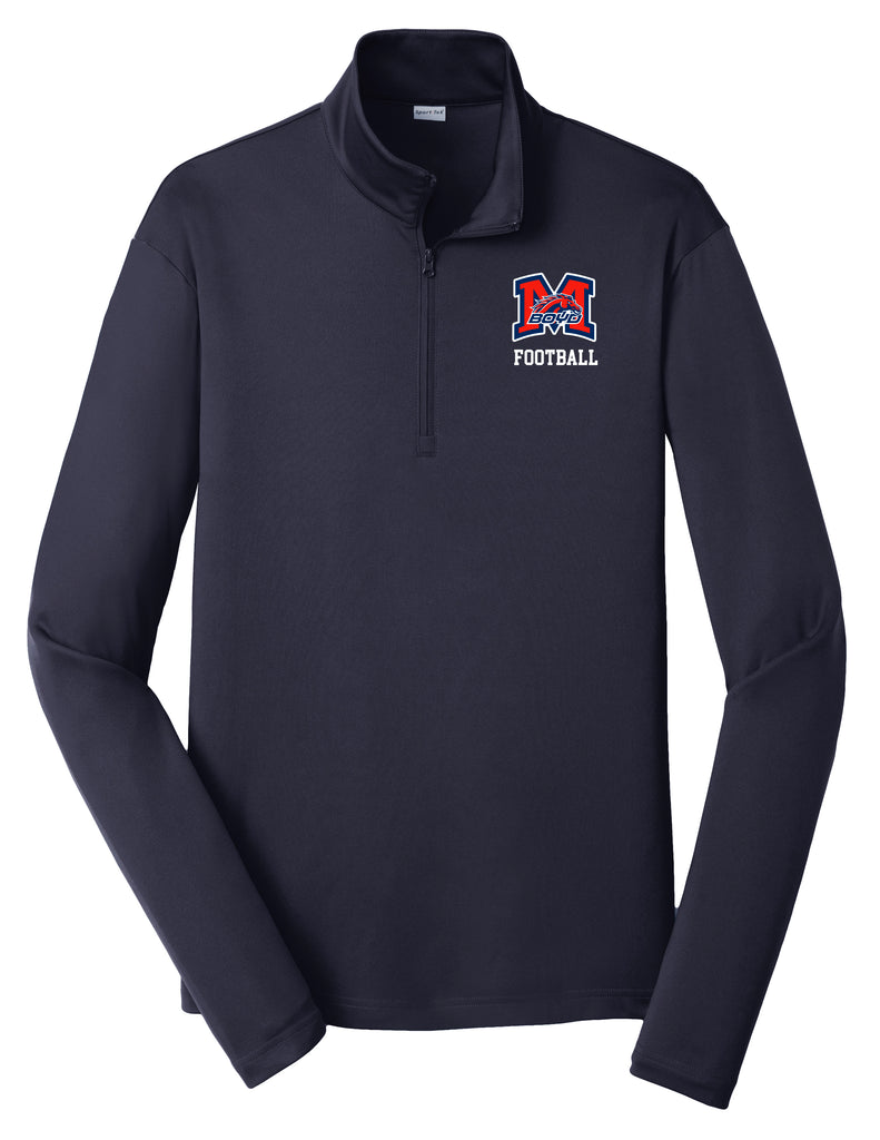 Boyd Football Sports Tek Unisex Qtr Zip Navy