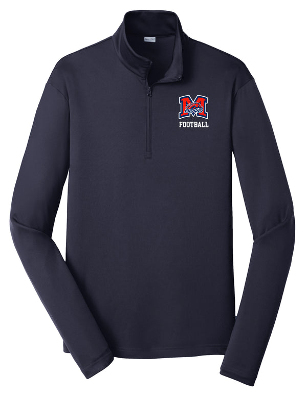 Boyd Football Sports Tek Unisex Qtr Zip Navy