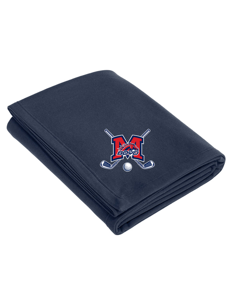 Boyd Girls Soccer Port & Co. Oversized Sweatshirt Blanket in Navy