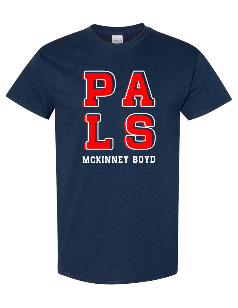 Boyd PALS Navy Block Letter Tee