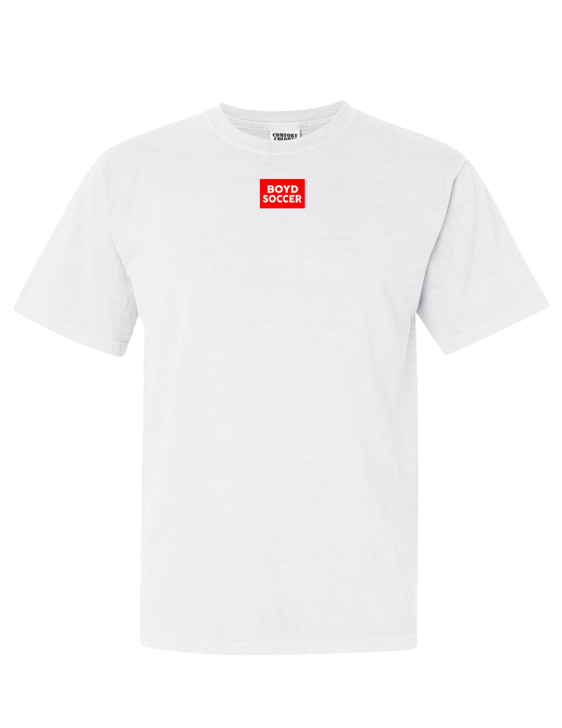 Boyd Soccer Daily Drills Inspired White Comfort Colors Tee