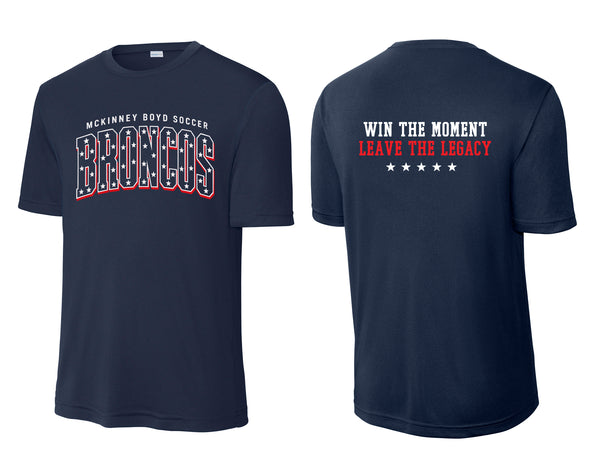 Boyd Girls Soccer Navy Practice Drifit Tee