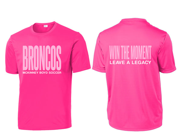 Boyd Girls Soccer Pink Practice Drifit Tee