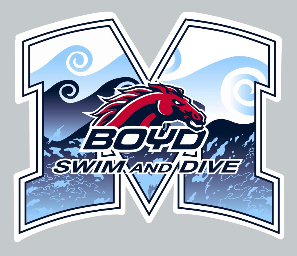 Boyd Swim & Dive 4" Car Decal