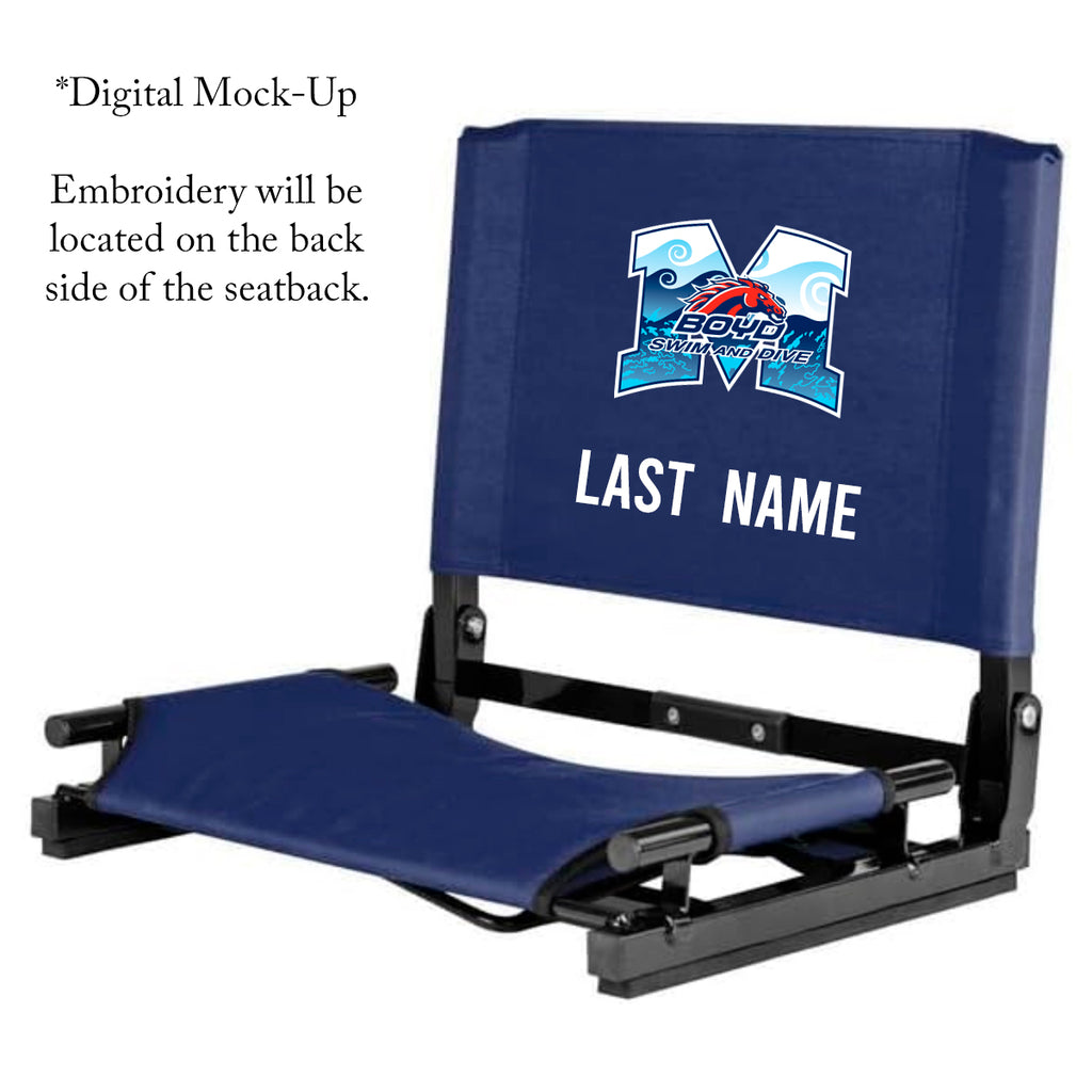 Boyd Swim & Dive GameChanger Stadium Seat with Embroidery and Personalization Option