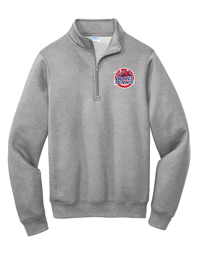 Boyd Tennis Port Authority 1/4 Zip Pullover Gray