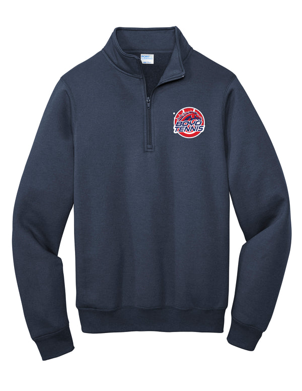 Boyd Tennis Port Authority 1/4 Zip Pullover Navy