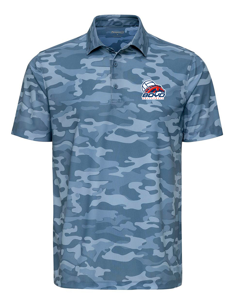 Boyd Volleyball Paragon Blue Camo Polo