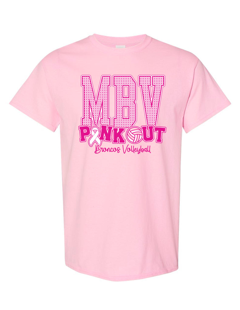 Boyd Volleyball Pink Out Light Pink Gildan Tee