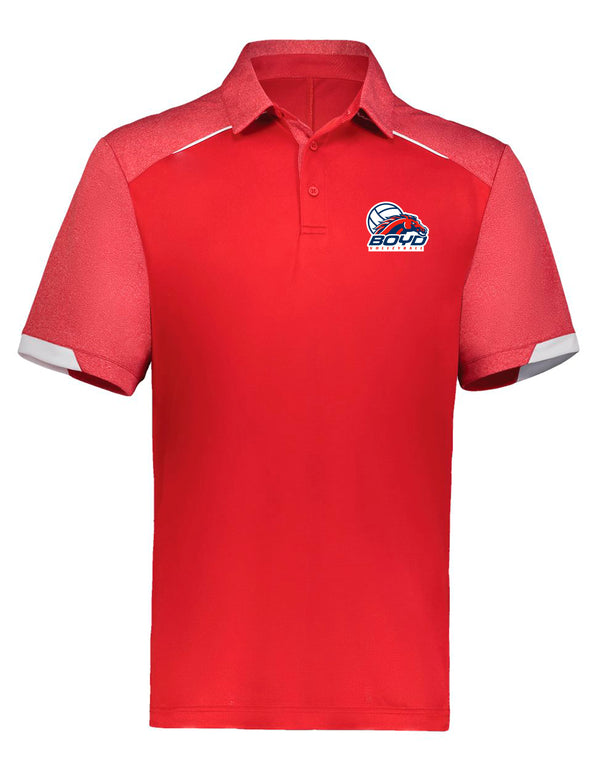 Boyd Volleyball Russell Athletic Red Polo