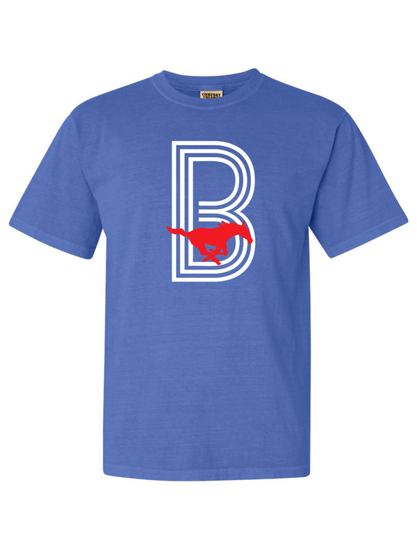 Boyd Volleyball SMU Style B Flo Blue Comfort Colors Tee