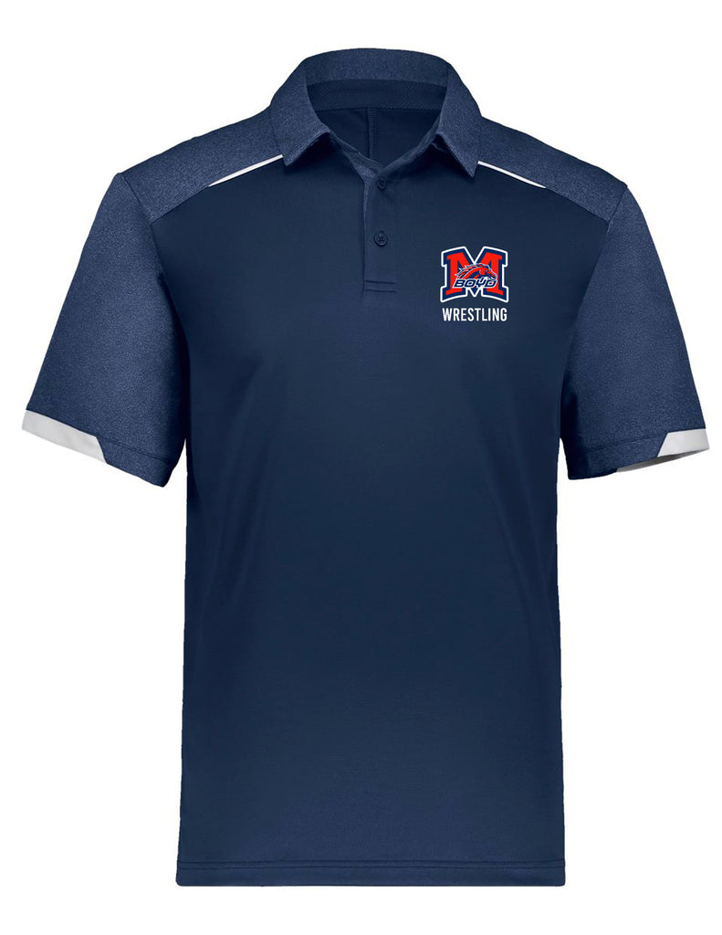 Boyd Wrestling Russell Athletic Navy Polo w/Embroidery