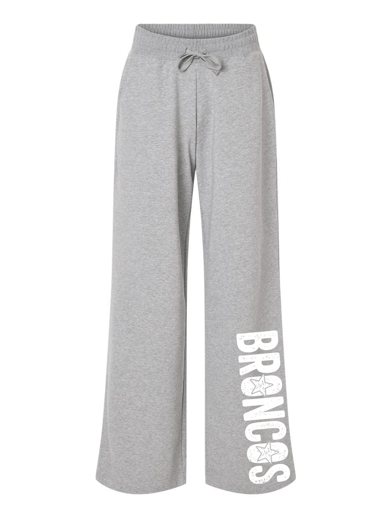 Broadway Broncos Gray American Apparel Wide Leg Pant w/ Printing