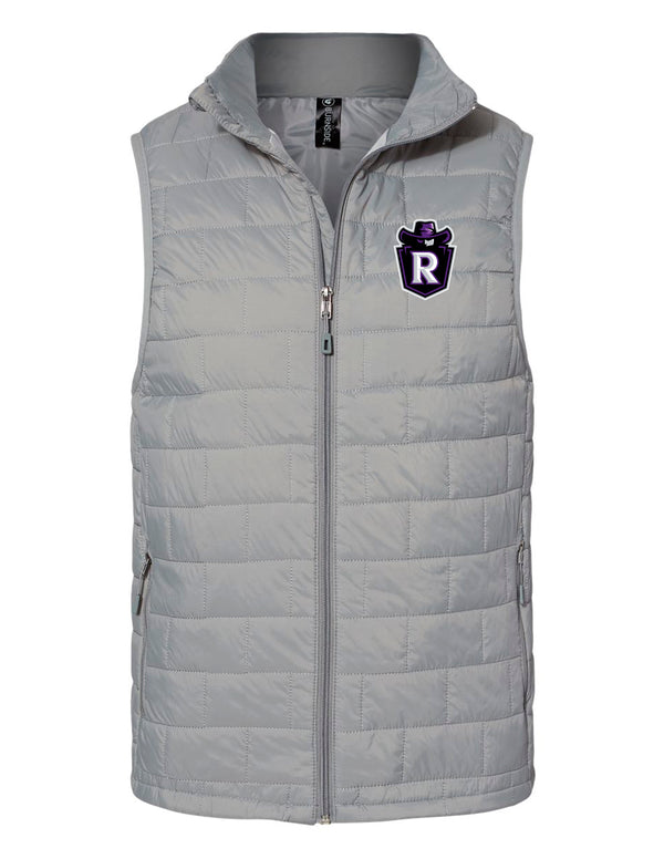 Richland Cheer Burnside Quilted Mens Vest Silver