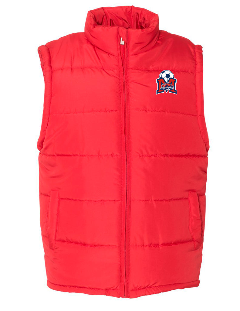 Boyd Girls Soccer Red Unisex Puffer Vest