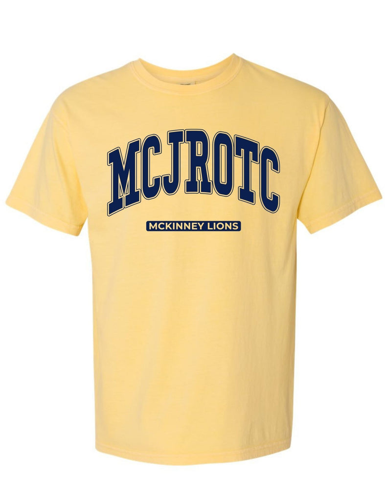 McKinney High JROTC Comfort Colors Butter Oversized Logo T-Shirt