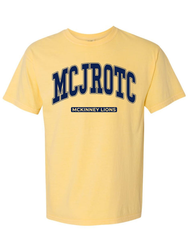 McKinney High JROTC Comfort Colors Butter Oversized Logo T-Shirt