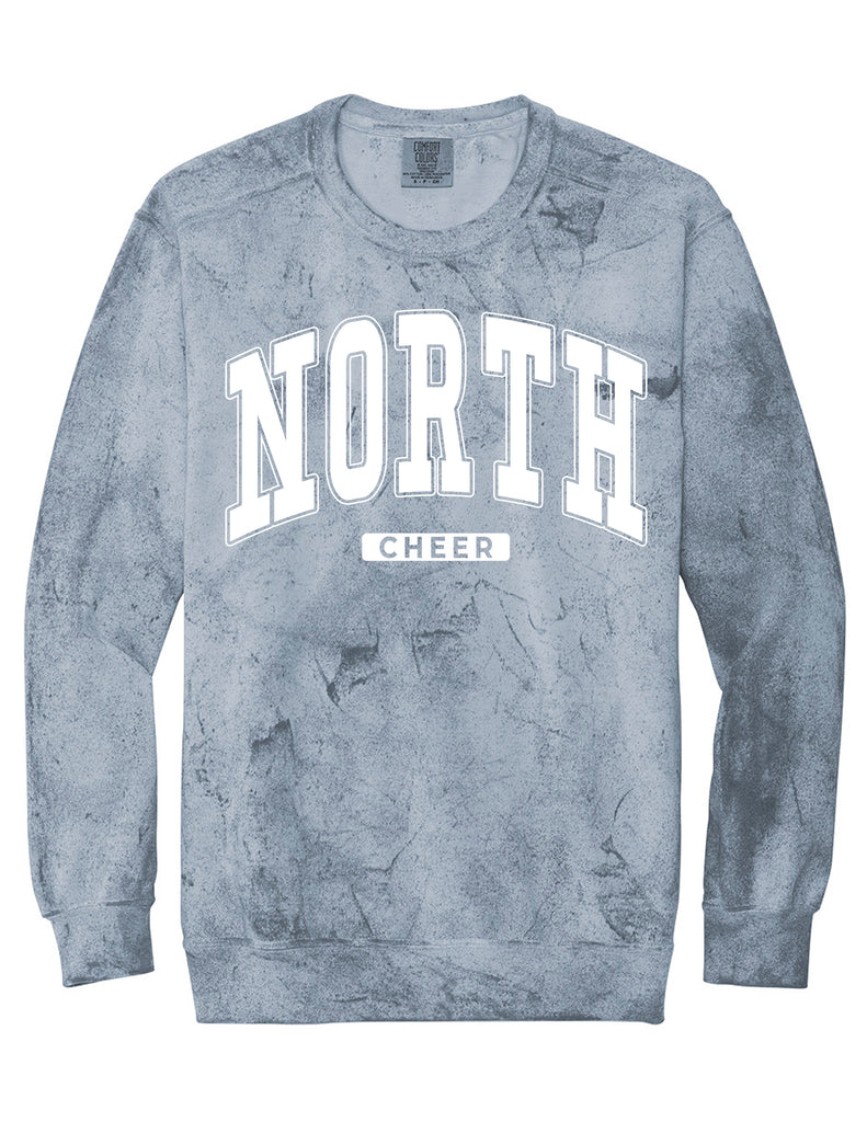 North Cheer Oversized Print Comfort Colors Colorblast Crewneck Sweatshirt