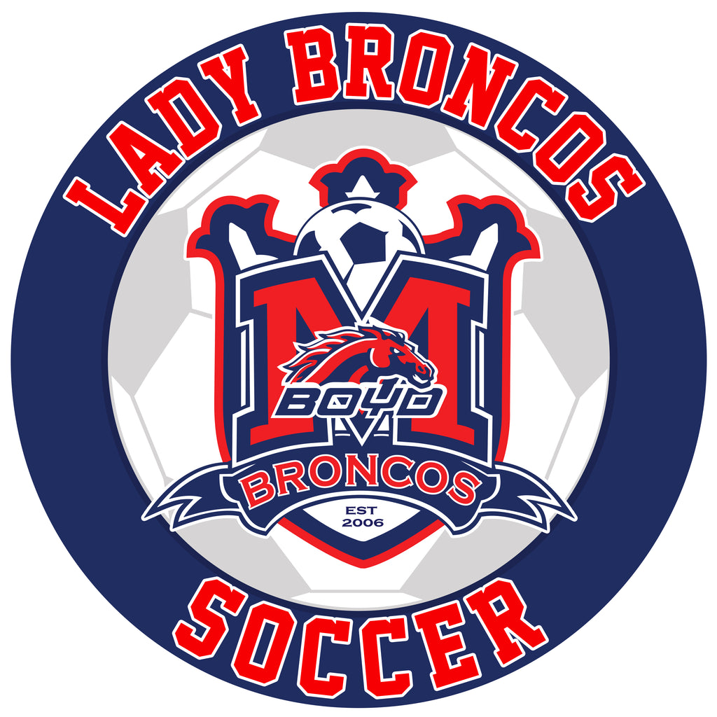 Boyd Girls Soccer 4" Car Decal