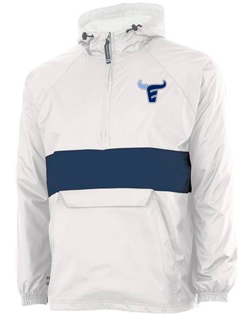 Emerson Football White Charles River All-Weather Pullover
