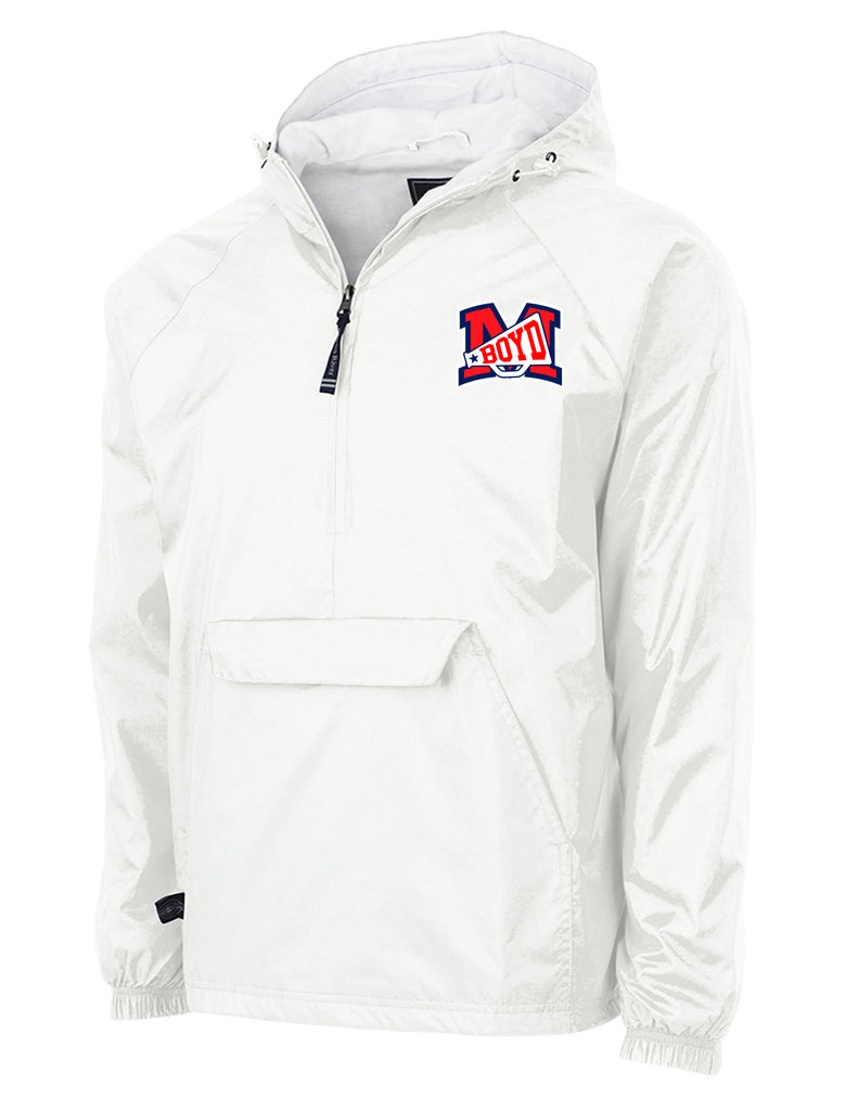 Boyd Cheer Charles River White All-Weather Pullover